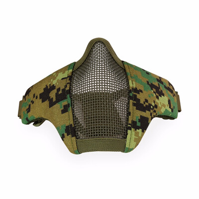 Tactical Airsoft Mask Helmet Half Lower Face Metal Steel Mesh Net Hunting Protective prop for Paintball Party Mask CS
Tactical Airsoft Mask Helmet Half Lower Face Metal Steel Mesh Net Hunting Protective prop for Paintball Party Mask CS
