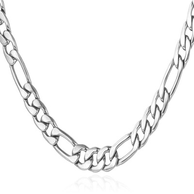 Trendy New Necklaces Quality Never Fade 316L Stainless Steel Figaro Chains Necklaces & Pendants Women Men Jewelry
Trendy New Necklaces Quality Never Fade 316L Stainless Steel Figaro Chains Necklaces & Pendants Women Men Jewelry