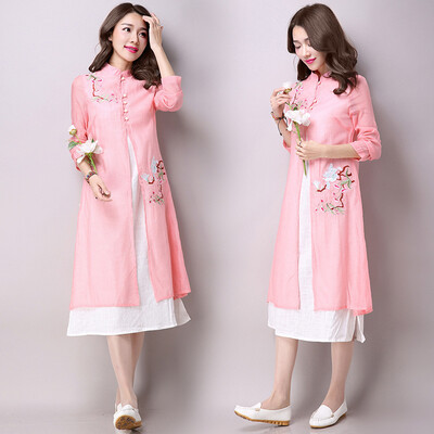 2018 новый национальный стиль женская вышивка вышитые льняное платье литературное вышивальное платье 
2018 новый национальный стиль женская вышивка вышитые льняное платье литературное вышивальное платье