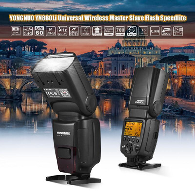 YONGNUO YN860Li Universal Wireless Master Slave Flash Speedlite GN60 LCD Display With 1800mAh Liion Battery Battery Charger for
YONGNUO YN860Li Universal Wireless Master Slave Flash Speedlite GN60 LCD Display With 1800mAh Liion Battery Battery Charger for