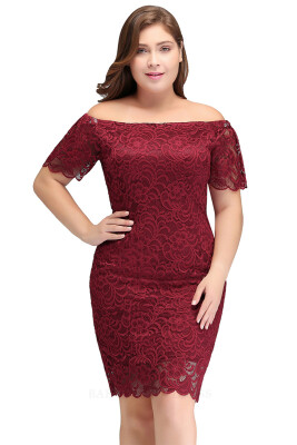 Burgundy Short Cocktail Dresses Plus size 2018 Sexy Lace Knee Length Women Prom Dress Designer Bodycon Formal Evening Party Gown
Burgundy Short Cocktail Dresses Plus size 2018 Sexy Lace Knee Length Women Prom Dress Designer Bodycon Formal Evening Party Gown