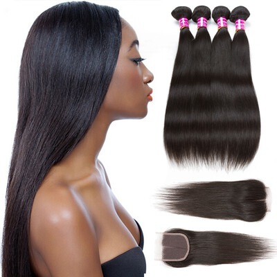 Brazilian Virgin Human Hair Straight Bundles with Middles Closure 100 Unprocessed Human Hair Bundles with Lace Closure
Brazilian Virgin Human Hair Straight Bundles with Middles Closure 100 Unprocessed Human Hair Bundles with Lace Closure