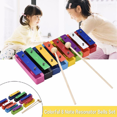 Deluxe Colorful 8 Note Glockenspiel Resonator Bells Set Percussion Musical Educational Teaching Instrument Toy with 2 Mallets for
Deluxe Colorful 8 Note Glockenspiel Resonator Bells Set Percussion Musical Educational Teaching Instrument Toy with 2 Mallets for