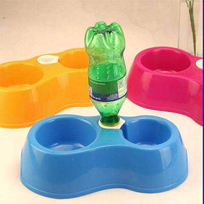 Portable Pet Feeder Plastic Dual Port Automatic Feeder Water Drinking Feeding Basin Bowls For Cats Pet Dogs without Bottle 
Portable Pet Feeder Plastic Dual Port Automatic Feeder Water Drinking Feeding Basin Bowls For Cats Pet Dogs without Bottle