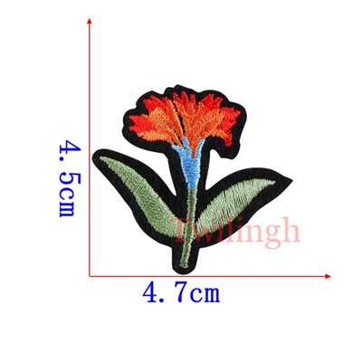 1 pcslot Brand Embroidered Patches Big Red Rose Sequin Patch Iron On Fabric Badge Sew On Clothes Appliques DIY Wedding Stickers