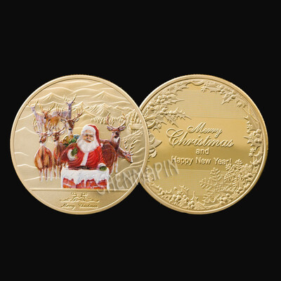 1Pcs Goldsilver Merry Christmas coin Santa Claus coin Non-currency Coins exquisite holiday party gifts
1Pcs Goldsilver Merry Christmas coin Santa Claus coin Non-currency Coins exquisite holiday party gifts