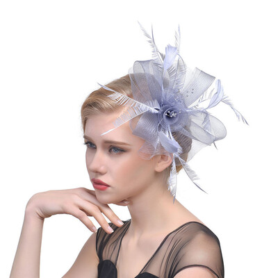 Elegant Women Feather Fascinator Flower Veil Top Hat Headband Wedding Party
Elegant Women Feather Fascinator Flower Veil Top Hat Headband Wedding Party