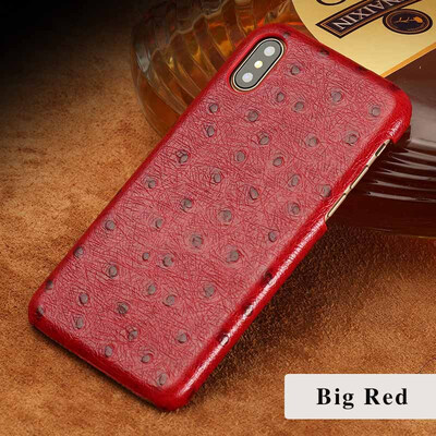 Genuine Leather Phone Case For iPhone X Case Ostrich Texture Back Cover For 6 6S 7 8 Plus Plus Case
Genuine Leather Phone Case For iPhone X Case Ostrich Texture Back Cover For 6 6S 7 8 Plus Plus Case