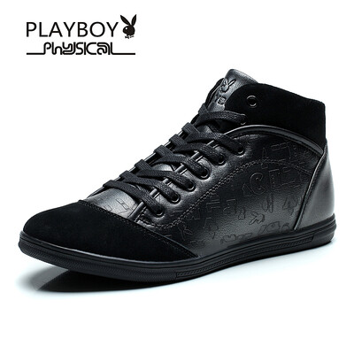 PLAYBOY brand,Higt-top winter,Korean style sneakers with velvet,Retro England,Warm cotton boots,Men'shoes
PLAYBOY brand,Higt-top winter,Korean style sneakers with velvet,Retro England,Warm cotton boots,Men'shoes