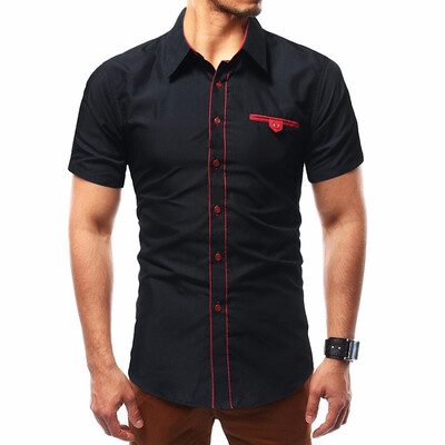 Mens Summer Short Sleeved Self Cultivation Personality Shirt Casual Fashion Collar Shirt
Mens Summer Short Sleeved Self Cultivation Personality Shirt Casual Fashion Collar Shirt