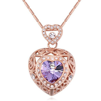 Crystal Heart Necklace Pendant For Women Mothers Day Gifts Crystal from Swa Elements Rose Gold Plated 19670
Crystal Heart Necklace Pendant For Women Mothers Day Gifts Crystal from Swa Elements Rose Gold Plated 19670