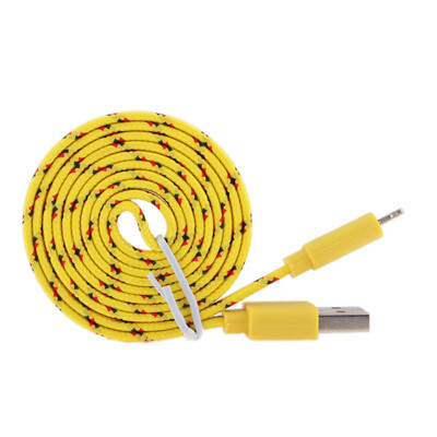 3610Ft Durable Braided Flat 8Pin Double-sided USB Data Sync Charger Cable Cord for iPhone 5 5S 6 6S Plus iPad 4 5 Air iOS9
3610Ft Durable Braided Flat 8Pin Double-sided USB Data Sync Charger Cable Cord for iPhone 5 5S 6 6S Plus iPad 4 5 Air iOS9