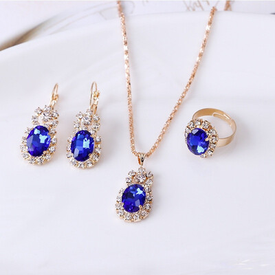 3 Piece Sets Exquisite Poetic Jewelry Set Diamond Earring Ring Necklace Daisy Romantic Wedding Set
3 Piece Sets Exquisite Poetic Jewelry Set Diamond Earring Ring Necklace Daisy Romantic Wedding Set