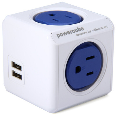 1 Piece Allocacoc Original PowerCube Socket US Plug 5 Outlets Dual USB Port Adapter - 1875W Rubiks cube socket
1 Piece Allocacoc Original PowerCube Socket US Plug 5 Outlets Dual USB Port Adapter - 1875W Rubiks cube socket