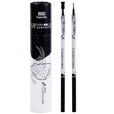 TRUECOLOR 038mm black needle head gel pen pen pen refill pen refill student office 12 constellation alliance Capricorn 12 box C688
TRUECOLOR 038mm black needle head gel pen pen pen refill pen refill student office 12 constellation alliance Capricorn 12 box C688