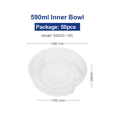 OTOR 350440590ml Disposable Plastic Inner Bowl Liner Layered Round Tray Take-away Compartment Clear Bowl Liner 60pcs50pcs
OTOR 350440590ml Disposable Plastic Inner Bowl Liner Layered Round Tray Take-away Compartment Clear Bowl Liner 60pcs50pcs