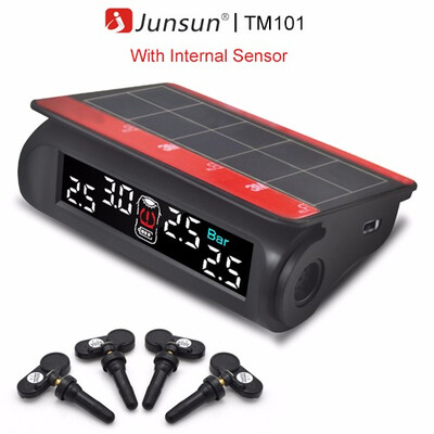 Junsun Car TPMS Tire Pressure Monitoring System Solar Charging VA HD Digital LCD Display Auto Alarm System Wireless With Sensor
Junsun Car TPMS Tire Pressure Monitoring System Solar Charging VA HD Digital LCD Display Auto Alarm System Wireless With Sensor