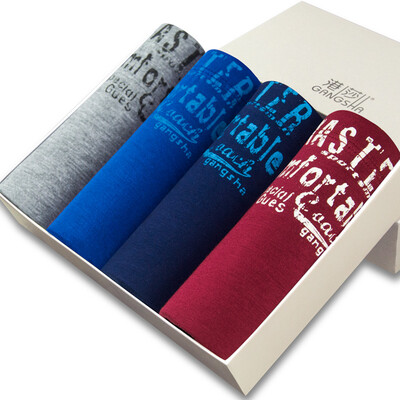 Hong Kong shoes men &39s underwear Modal breathable horizontal angle underwear in the waist four pants four gift box
Hong Kong shoes men &39s underwear Modal breathable horizontal angle underwear in the waist four pants four gift box