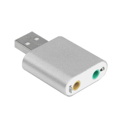 Aluminum USB Sound Card External Stereo 71 Channel 3D Adapter 35mm Aux Out Plug And Play for Windows Mac Silver
Aluminum USB Sound Card External Stereo 71 Channel 3D Adapter 35mm Aux Out Plug And Play for Windows Mac Silver