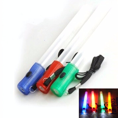 Multi-function LED flashlight rescue whistle hand-held signal with a battery concert light bar camping hiking survival tool