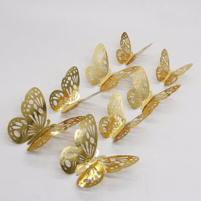 12pcsset 3D Butterfly Wall Stickers Hollow Removable Mural Stickers DIY Art Wall Decals Decor with Glue for Bedroom Wedding Party
12pcsset 3D Butterfly Wall Stickers Hollow Removable Mural Stickers DIY Art Wall Decals Decor with Glue for Bedroom Wedding Party