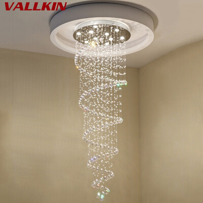 Spiral Staircase Crystal Chandeliers Pendant Lights Lamp Lighting Indoor Decoration Droplight Hanging Suspension Lamps Fixtures
Spiral Staircase Crystal Chandeliers Pendant Lights Lamp Lighting Indoor Decoration Droplight Hanging Suspension Lamps Fixtures