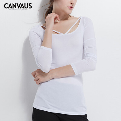 Canvaus Women Spring Modal Slim Casual Long Sleeve V-neck Elastic White T Shirt Undershirt Tops
Canvaus Women Spring Modal Slim Casual Long Sleeve V-neck Elastic White T Shirt Undershirt Tops