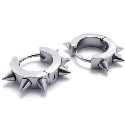 Hpolw Stainless Steel Punk Cool Hip Hop Mens Awl Taper Huggie Hinged Hoop Earrings 2pcs
Hpolw Stainless Steel Punk Cool Hip Hop Mens Awl Taper Huggie Hinged Hoop Earrings 2pcs