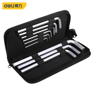 Deli deli cloth bag long flat head hex wrench set chrome vanadium steel L-type hex wrench screwdriver 9 piece set DL2178
Deli deli cloth bag long flat head hex wrench set chrome vanadium steel L-type hex wrench screwdriver 9 piece set DL2178