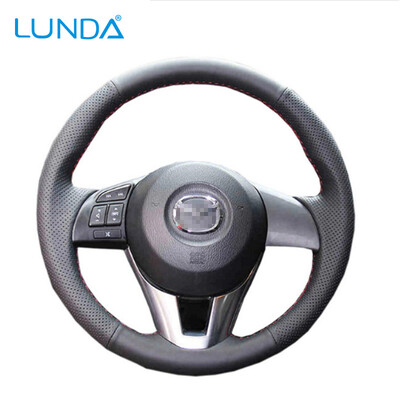 LUNDA Black Leather DIY Car Steering Wheel Cover for Mazda CX-5 Mazda 3 2013-2016 Scion iA 2016 Mazda 6 2014-2016
LUNDA Black Leather DIY Car Steering Wheel Cover for Mazda CX-5 Mazda 3 2013-2016 Scion iA 2016 Mazda 6 2014-2016