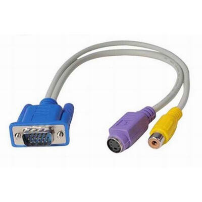 Huayuan 15 Pin Sub-D VGA SVGA to RCA -Video Video Cable Adapter Converter for TV P4PM
Huayuan 15 Pin Sub-D VGA SVGA to RCA -Video Video Cable Adapter Converter for TV P4PM
