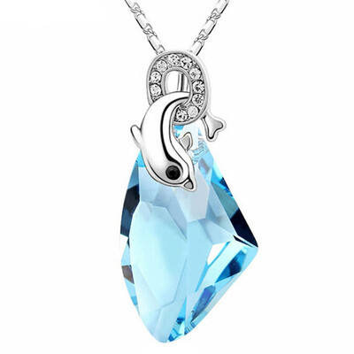 Statement Necklaces & Pendants Dolphin Crystals from Swa Elements Necklace for Women Female Chain Collar Collier Femme
Statement Necklaces & Pendants Dolphin Crystals from Swa Elements Necklace for Women Female Chain Collar Collier Femme