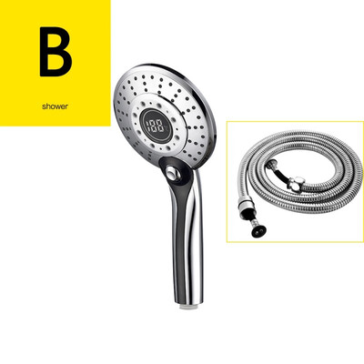 Free Shipping Ciencia ABS Plastic Chrome handheld shower head3-colors 2-setiing water Glow LED Light Temperature Shower head
Free Shipping Ciencia ABS Plastic Chrome handheld shower head3-colors 2-setiing water Glow LED Light Temperature Shower head