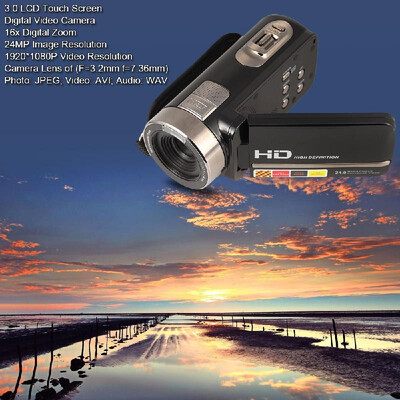 Digital Video Camera Camcorder 30" LCD Touch Screen DV 24MP 1080P Full HD Support for HDMI AV Output Night-Shot 16X Digital Zoom
Digital Video Camera Camcorder 30" LCD Touch Screen DV 24MP 1080P Full HD Support for HDMI AV Output Night-Shot 16X Digital Zoom