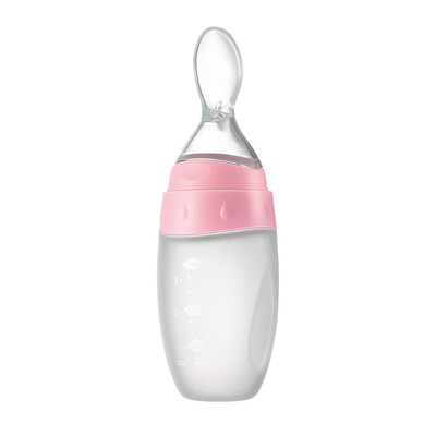 MyCarol Baby Silicone Soft Spoon Feeding Food supplement Bottle Squeezing Spoon Newborn Rice Paste Feeder Pink MC501
MyCarol Baby Silicone Soft Spoon Feeding Food supplement Bottle Squeezing Spoon Newborn Rice Paste Feeder Pink MC501
