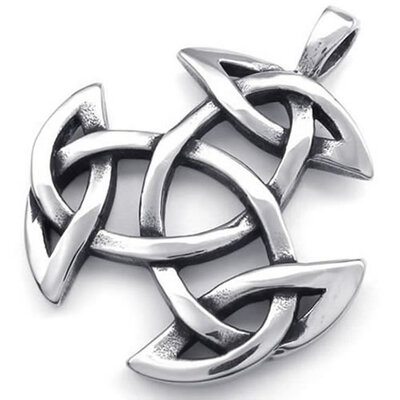 Hpolw Mens&Womens Stainless Steel Casting Sterling Silver Hollow Out Celtic Knot Amulet Pendant Necklace,18-26 inch Chain
Hpolw Mens&Womens Stainless Steel Casting Sterling Silver Hollow Out Celtic Knot Amulet Pendant Necklace,18-26 inch Chain