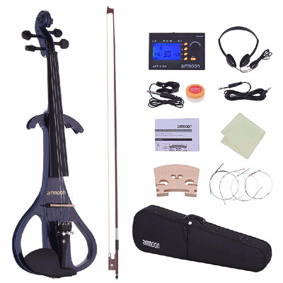 44 Violin Ammoon Full Size 44 Solid Wood Electric Silent Violin Fiddle Style-4 Ebony Fingerboard Pegs Chin Rest Tailpiece A8S7C2
44 Violin Ammoon Full Size 44 Solid Wood Electric Silent Violin Fiddle Style-4 Ebony Fingerboard Pegs Chin Rest Tailpiece A8S7C2