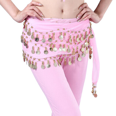 MyMei Women Gold Metal Coins Waist Chain Belly Dance Hip Scarf Belt Skirt Chain