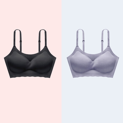 Dream time 2 pieces gathered bra without rims running shockproof seamless comfort girl sports seamless bra 812 black skin color
Dream time 2 pieces gathered bra without rims running shockproof seamless comfort girl sports seamless bra 812 black skin color