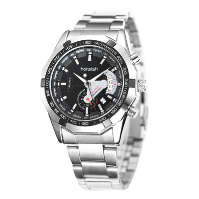 Harwish Mens Automatic Mechanical Watch With Date Luxury Stainless Steel Band Self Winding Wrist Watch Silver HW340 
Harwish Mens Automatic Mechanical Watch With Date Luxury Stainless Steel Band Self Winding Wrist Watch Silver HW340