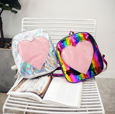 2018 Fashion Spring&Summer New Laser Shoulder Bag Multicolored Heart Backpack Travel Bag
2018 Fashion Spring&Summer New Laser Shoulder Bag Multicolored Heart Backpack Travel Bag