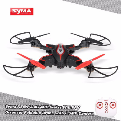 Romacci Original Syma X56W Wifi FPV G-sensor Foldable Drone 24G 4CH 6-axis Gyro RC Quadcopter RTF with Altitude Hold Headless Mod
Romacci Original Syma X56W Wifi FPV G-sensor Foldable Drone 24G 4CH 6-axis Gyro RC Quadcopter RTF with Altitude Hold Headless Mod