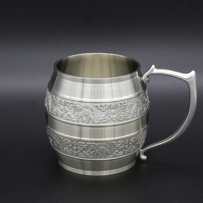 Oriental Pewter Pewter Beer Mug Small Size Tin 97 Lead-Free Pewter BM99 Hand Carved Beautiful Embossed Handmade in Thailand
Oriental Pewter Pewter Beer Mug Small Size Tin 97 Lead-Free Pewter BM99 Hand Carved Beautiful Embossed Handmade in Thailand