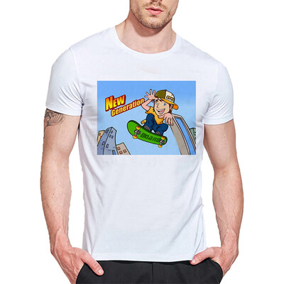 Mens O Round Neck Casual Short Sleeves Fashion Cotton T-Shirts New Genration Letter & Skating Boy Picture Digital Pr
Mens O Round Neck Casual Short Sleeves Fashion Cotton T-Shirts New Genration Letter & Skating Boy Picture Digital Pr