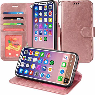 iPhone X Wallet Case PU Leather Flip Wallet Case Cover for iPhone X - Rose goldiPhone X wallet case leatheriPhone X wallet case
iPhone X Wallet Case PU Leather Flip Wallet Case Cover for iPhone X - Rose goldiPhone X wallet case leatheriPhone X wallet case