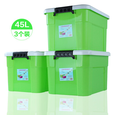 AILEA storage box plastic storage box large car storage box clothing storage box moving packing box 45L 3 loaded ink green Z1252
AILEA storage box plastic storage box large car storage box clothing storage box moving packing box 45L 3 loaded ink green Z1252