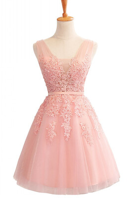 Sexy Pink prom dress Short evening prom dresses Lace tulle Dress A-Line Party Special Occasion Dress
Sexy Pink prom dress Short evening prom dresses Lace tulle Dress A-Line Party Special Occasion Dress