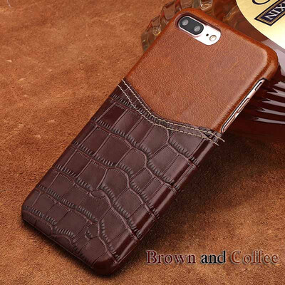 Genuine Leather Phone Case For iPhone 6 6S Plus Case Crocodile Texture&Oil wax leather Back Cover For X 7 8 Plus Case
Genuine Leather Phone Case For iPhone 6 6S Plus Case Crocodile Texture&Oil wax leather Back Cover For X 7 8 Plus Case