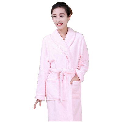 Loose Women Coral Fleece Plush Long Night-robe Dresses Sleepwear Shawl Bathrobe 
Loose Women Coral Fleece Plush Long Night-robe Dresses Sleepwear Shawl Bathrobe
