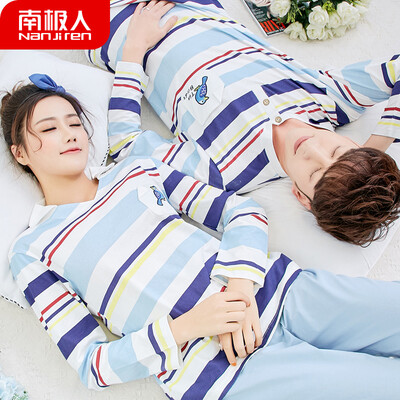 Antarctic pajamas women autumn cotton long-sleeved couple pajamas mens home service youth Korean sweet student underwear set NAS5X20022-15 female color strip bird M
Antarctic pajamas women autumn cotton long-sleeved couple pajamas mens home service youth Korean sweet student underwear set NAS5X20022-15 female color strip bird M